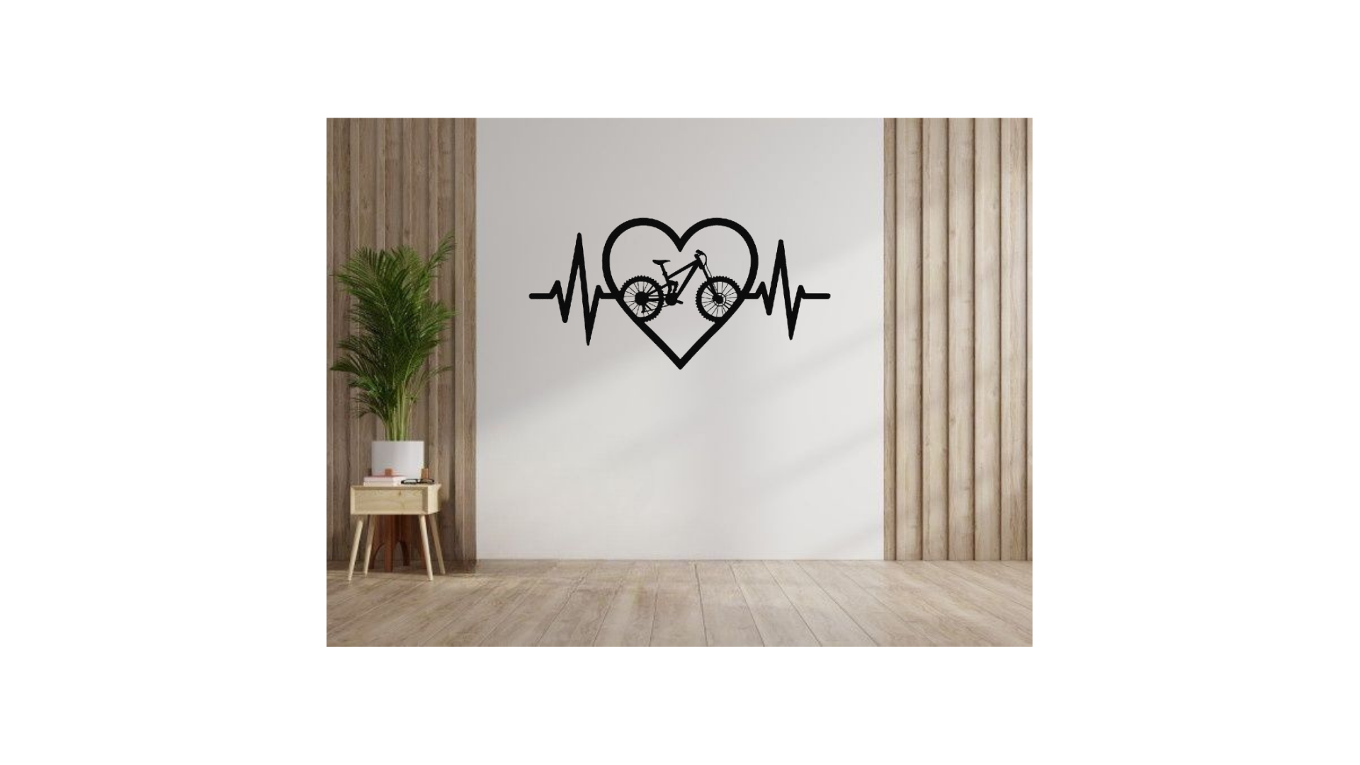 Bike Heartline Wall Decoration