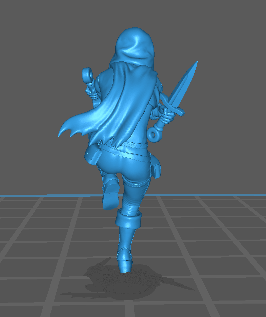 Young Female Rogue | Human | Dagger | Hood | D&D Dungeons and Dragons 5e - Image 3