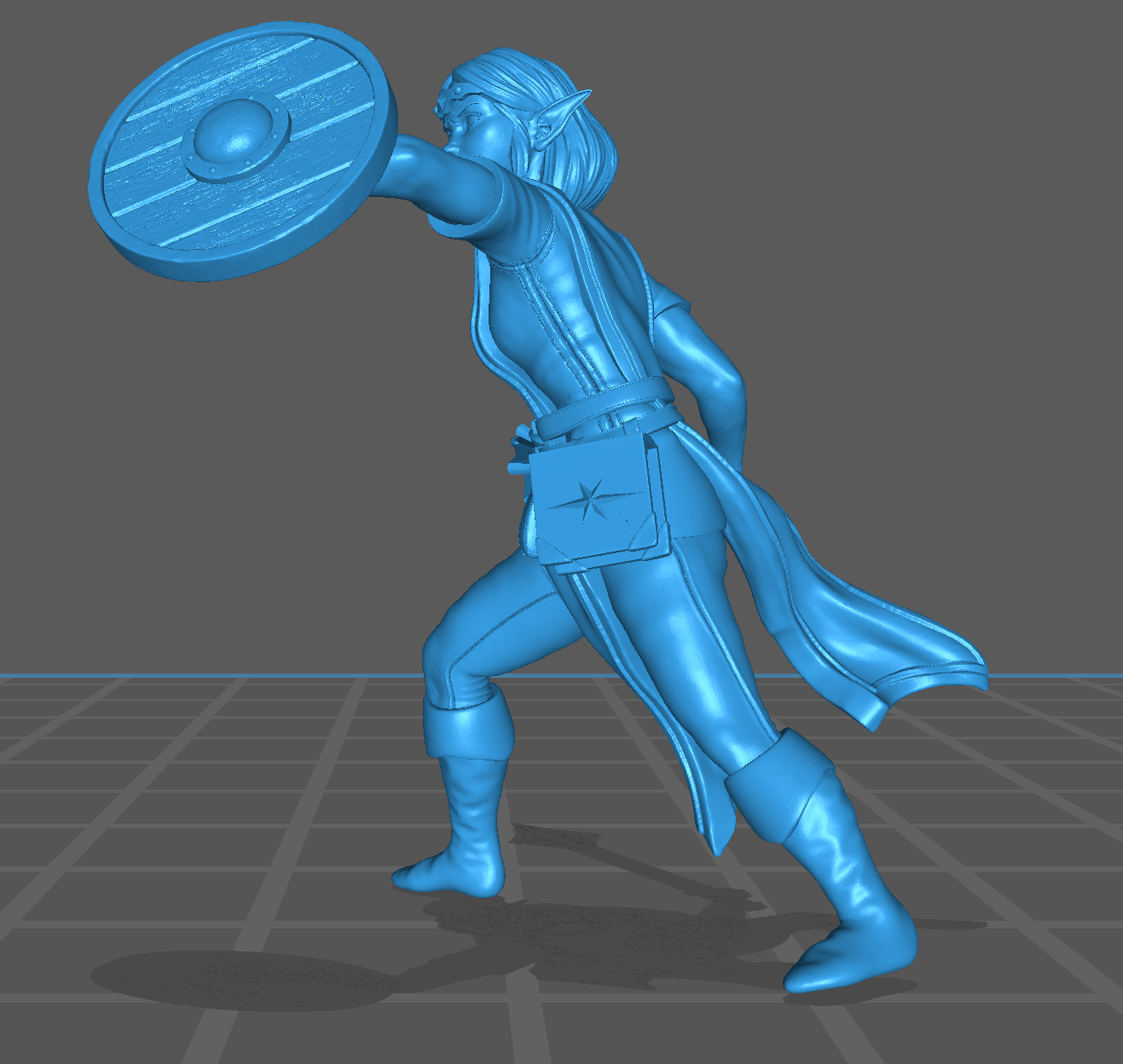 Young Female Hero | Elf | Cleric | Shield | D&D Dungeons and Dragons 5e - Image 4