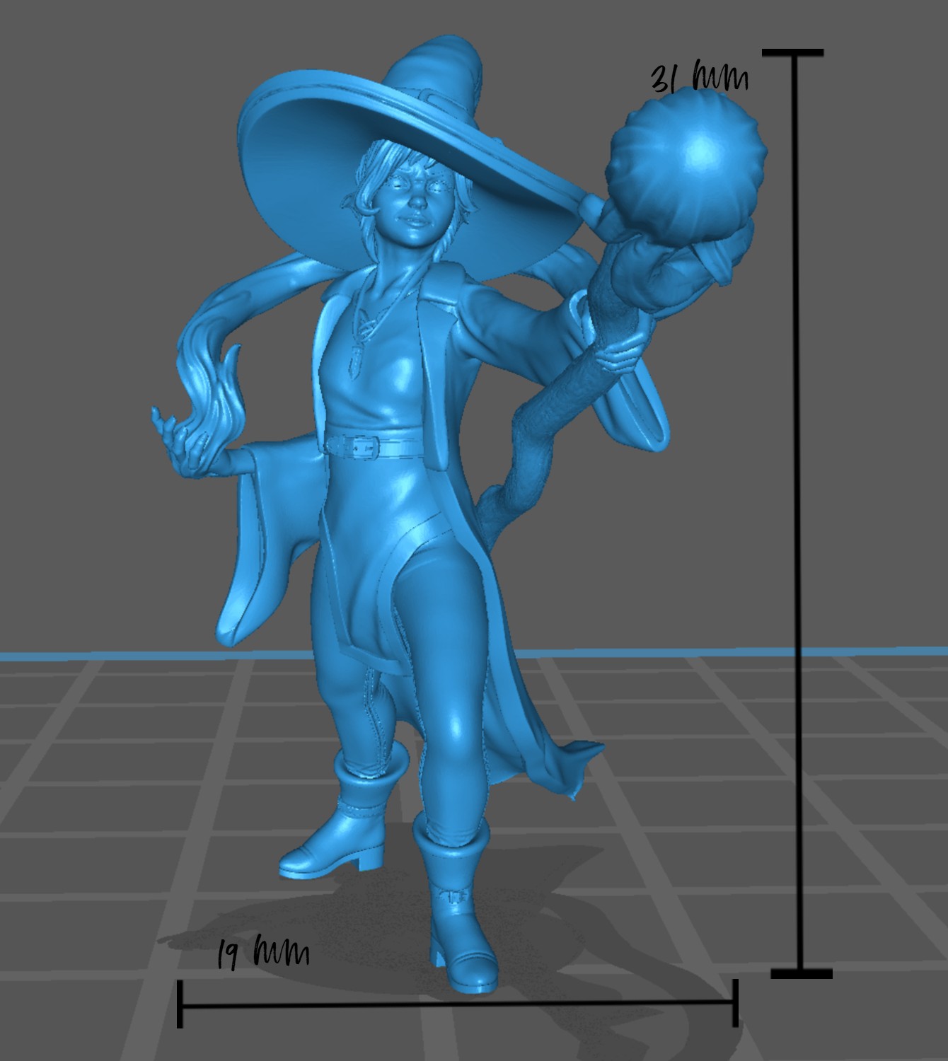 Young Female Wizard | Mage | Sorcerer | Magic User | D&D Dungeons and Dragons 5e - Image 2