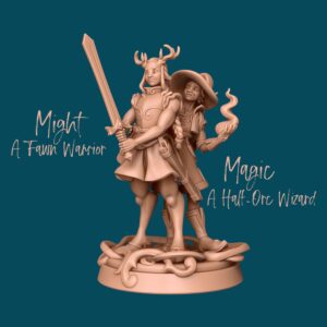 Might and Magic | Male/Female | Fighter | Barbarian | Spellcaster | Wizard | Warlock | Tabletop Miniatures | Dungeons and Dragons 5e