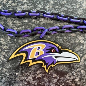 Baltimore Ravens Oversized Hype Chain Charm and Necklace