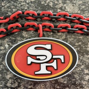 San Fransisco 49ers Oversized Hype Chain Charm and Necklace
