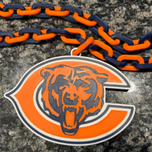 Chicago Bears Oversized Hype Chain Charm and Necklace
