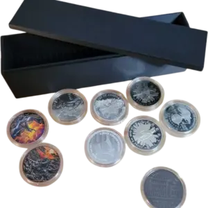 1oz Round Capsulized Coin Storage Box (Holds 25)