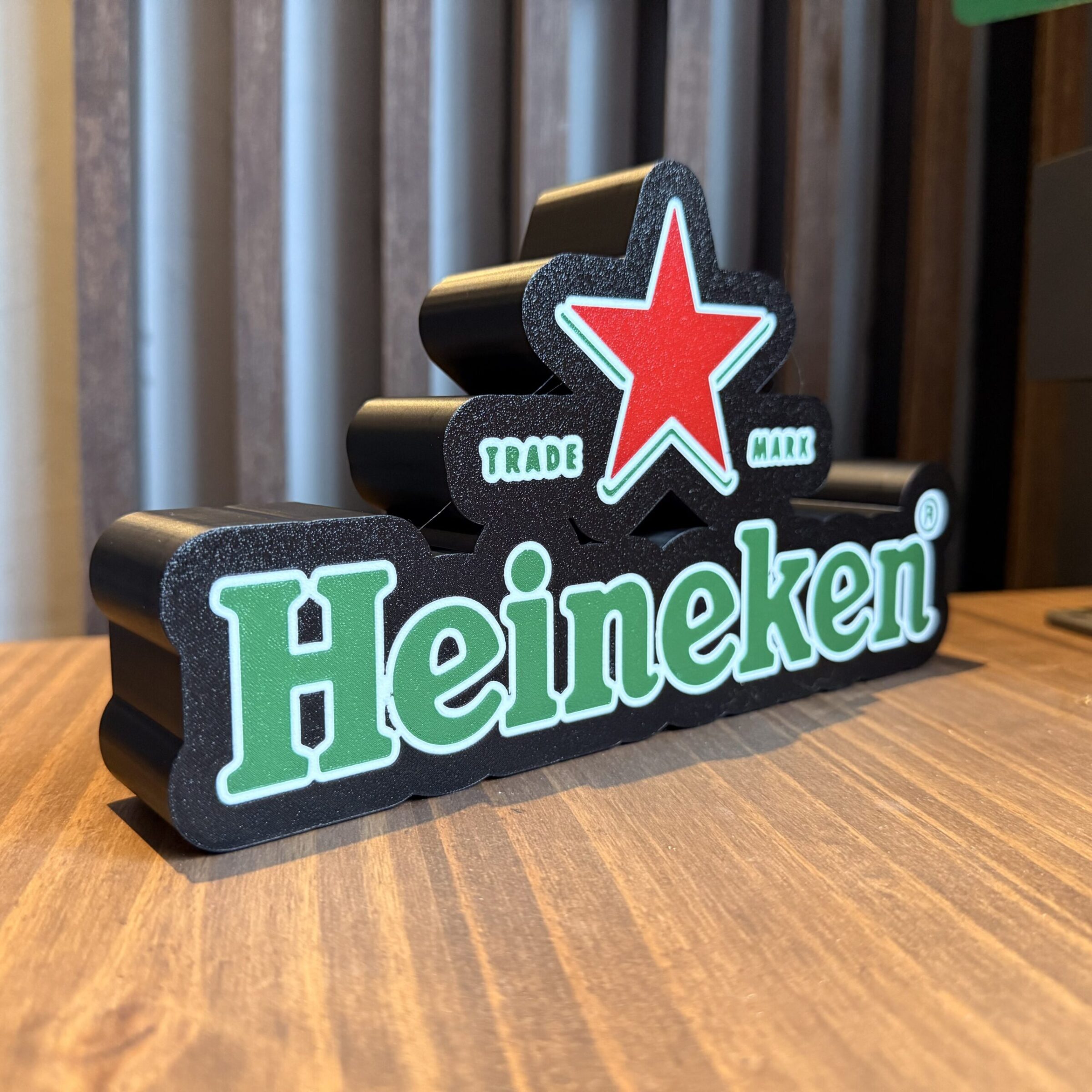 Placa Decorativa Heineken – Impressão 3D Premium