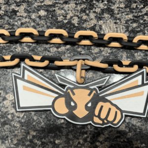 Henryville Hornets Oversized Hype Chain Charm and Necklace