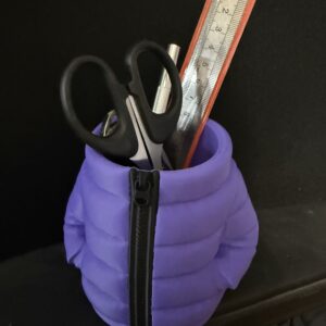 Puffer Jacket Desktop Pen/Pencil Holder