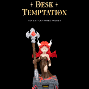 Desk Temptation - Pen & Sticky Notes Holder
