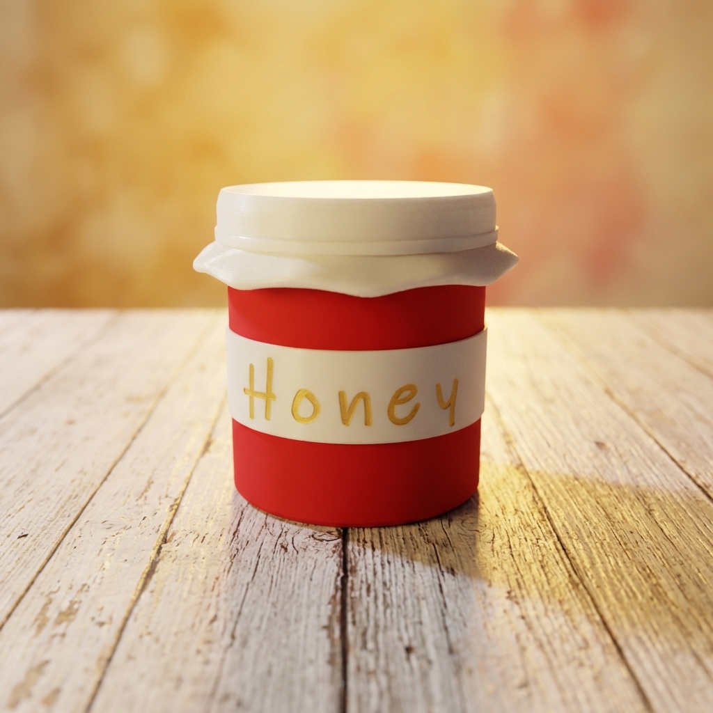 Jamster Jelly Hamster Set — 3d Printed Flexi Toys + Jar + Toast - Image 2