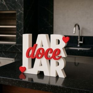 Nome Lar doce lar para bancada