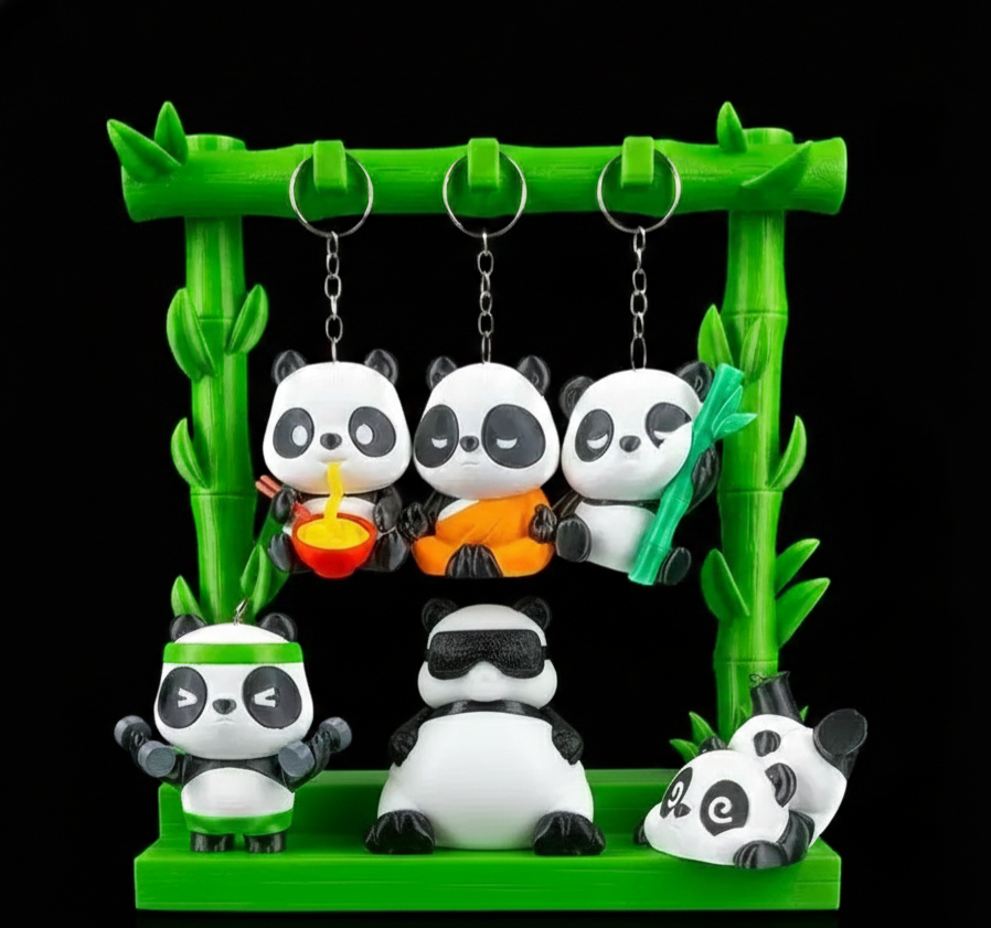 Pandamonium Keychain Set