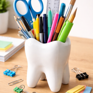 Porta objeto em formato de dente