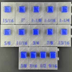 1/2 Standard Socket Organizer Set for Chrome