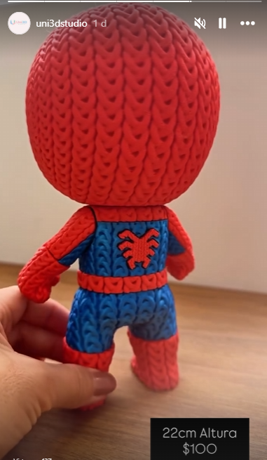 Homem Aranha Versão Crochê - 22 cm - Image 2