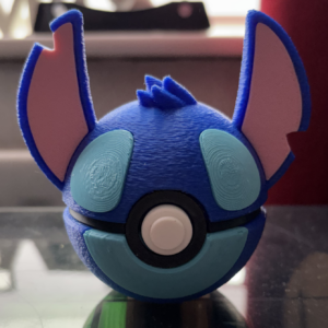 Stitch Pokeball with clicker button