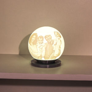 Custom 3D Printed Lithophane Lamp